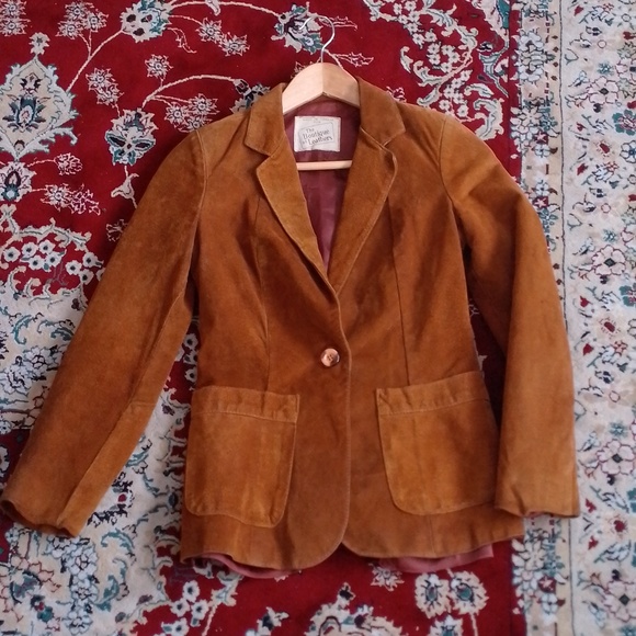 Boutique Of Leathers Suede Blazer Jacket Made In Canada Vintage - Picture 14 of 14